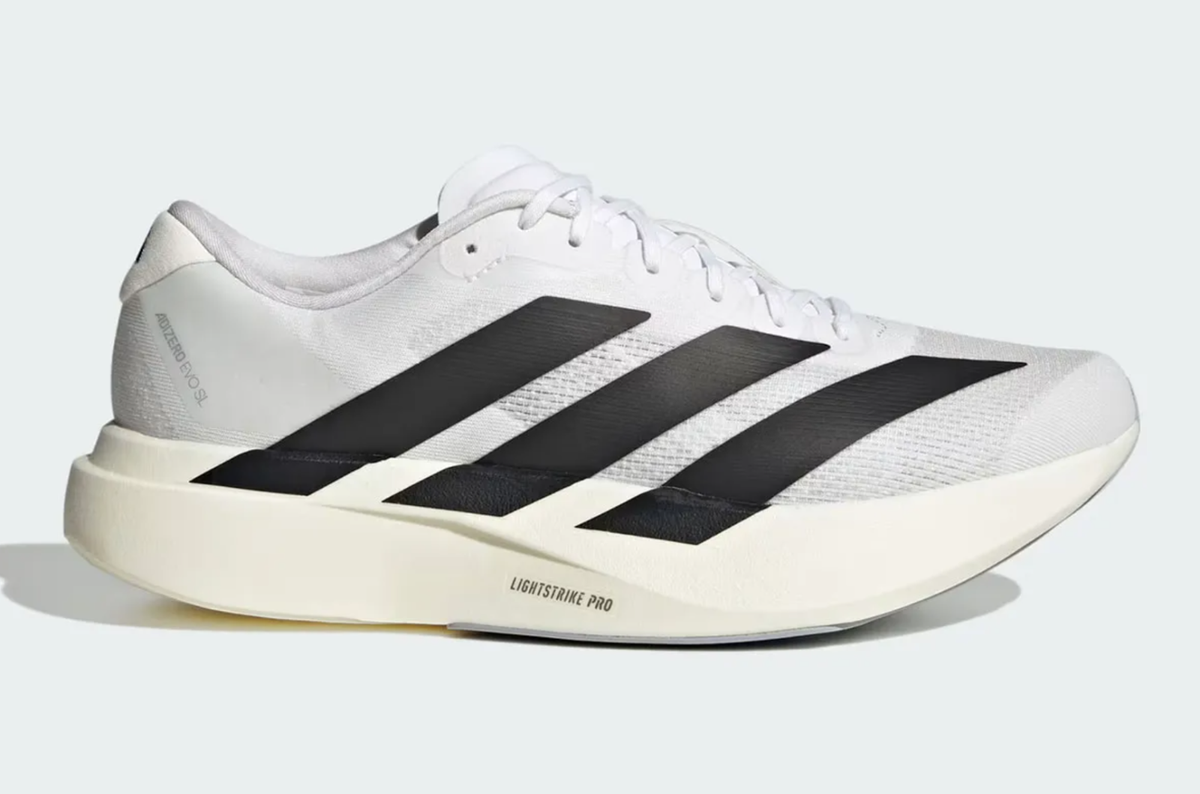 Adidas Adizero Evo SL White Black SZ 8-13 Men's JH6206 | eBay