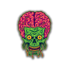 Stan Lee Swings the Mighty Typewriter of Doom on Mars Attacks Promo Card 20