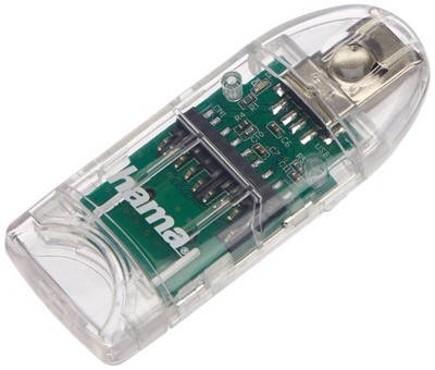 Multi Kartenleser 8in1 (u a microSD/SDHC SD/SDHC MMC USB 2.0) transparent