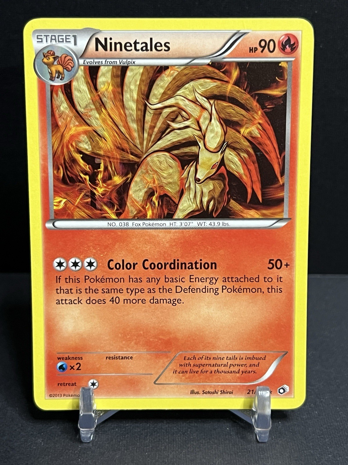 POKÉMON TCG NINETALES 21/113 RARE REGULAR NEAR MINT LEGENDARY TREASURES