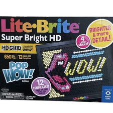 New Hasbro Light Bright Super Bright HD Pop Wow Edition Sam  s Club Complete 