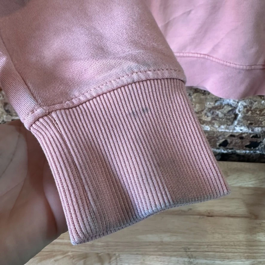 Carhartt 连帽衫女式中号粉色运动衫休闲袖拼色中码 — 第 3/4 张图片