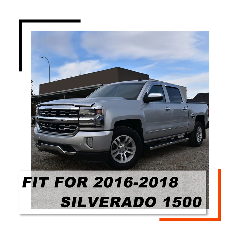 Chrome Front Bumper Grille Assembly For Chevrolet Silverado 1500 LTZ 2016-2018 Foto 2 de 4