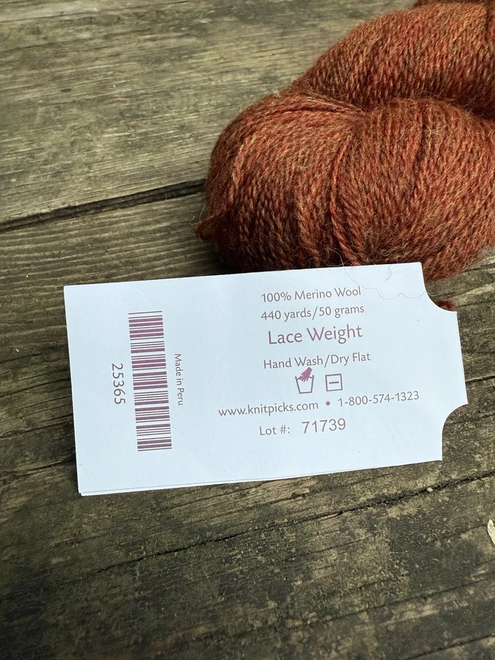 Lote #71739 Tejidos Selecciones Sombra 100% Lana Merino Encaje 50g/440 Yardas Otoño Brezo Foto 3 de 3