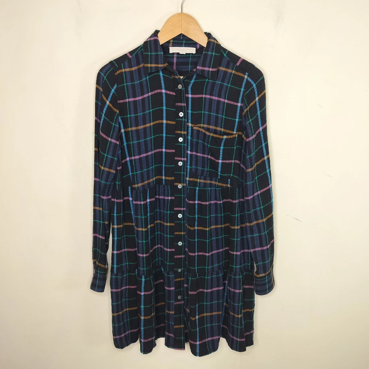 loft green plaid dress Christmas Plaid Dress – Estella TX LLC main image 1