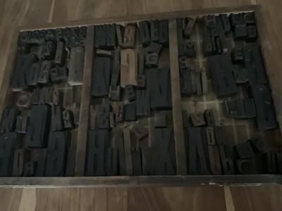 125 Vintage Holz Buchdruck Druck Blöcke + Ablage Brief Display Bild Kunst