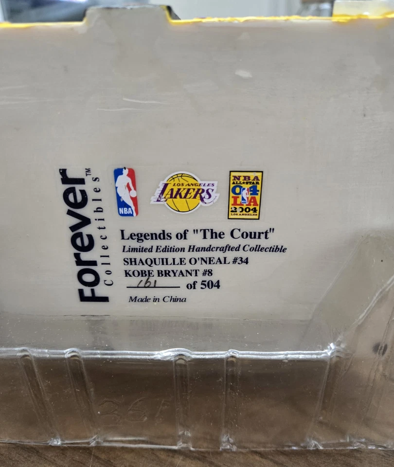 Kobe Bryant Shaquille O'Neal Shaq LE #161/504 Forever Legends Court Bobblehead Foto 3 de 4