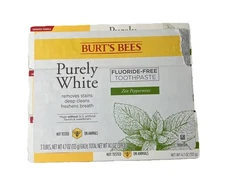 Gentle Fluoride-Free Toothpaste with Natural Peppermint - 4.7 oz Tubes, Set of 3