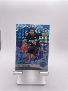 Cole Anthony 2020-21 Panini Mosaic Blue Reactive Prizm RC A #207 Orlando Magic