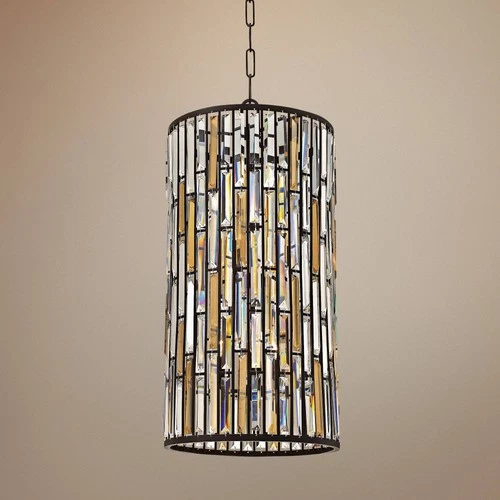 Hinkley Gemma 16" Wide Vintage Bronze and Crystal Modern Pendant - Picture 1 of 3