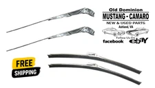 1966-1968 Mustang Windshield Wiper Arm & Blades - Kit
