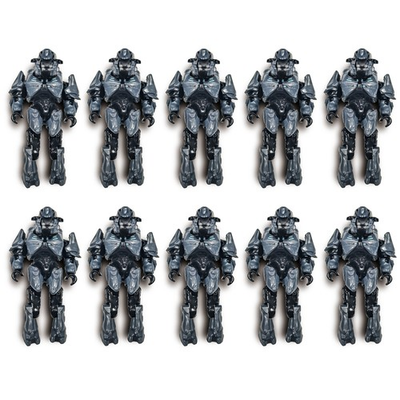 #ad #ad Lot 10pcs Black Elite Halo Mega Bloks Construx Universe Micro Action Figures Toy $32.99