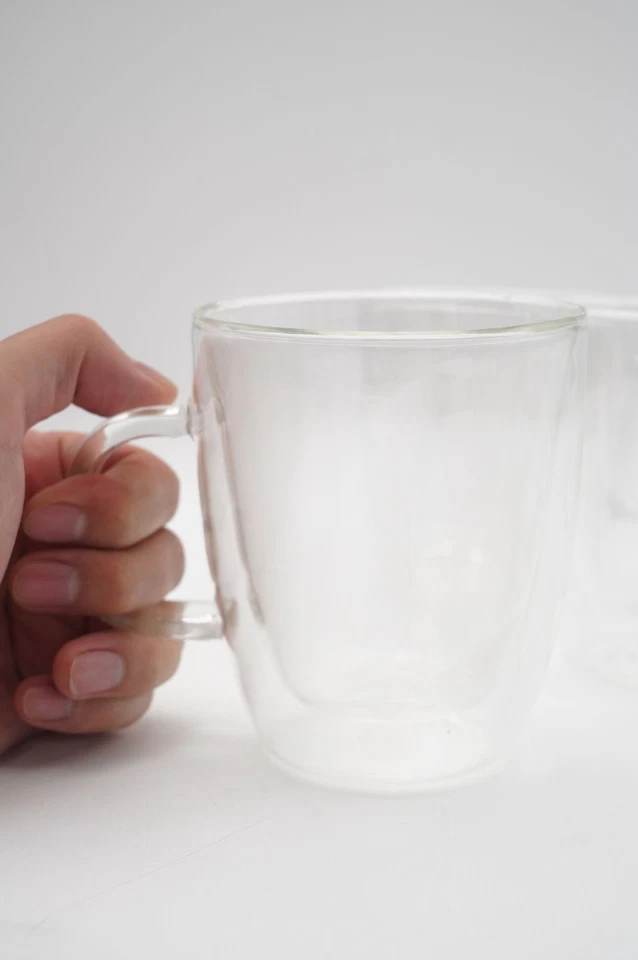 Juego de 4 tazas de vidrio de pared doble Bodum Pavina de 10 OZ Foto 4 de 4