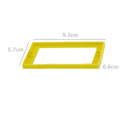 Gelb 1/4 Single Gang Elektro Box Extender 6er Pack für Standard Steckdosen