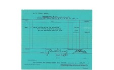 1902 Little Kanawha Railroad Co. Document - Parkersburg WV Finance Ephemera