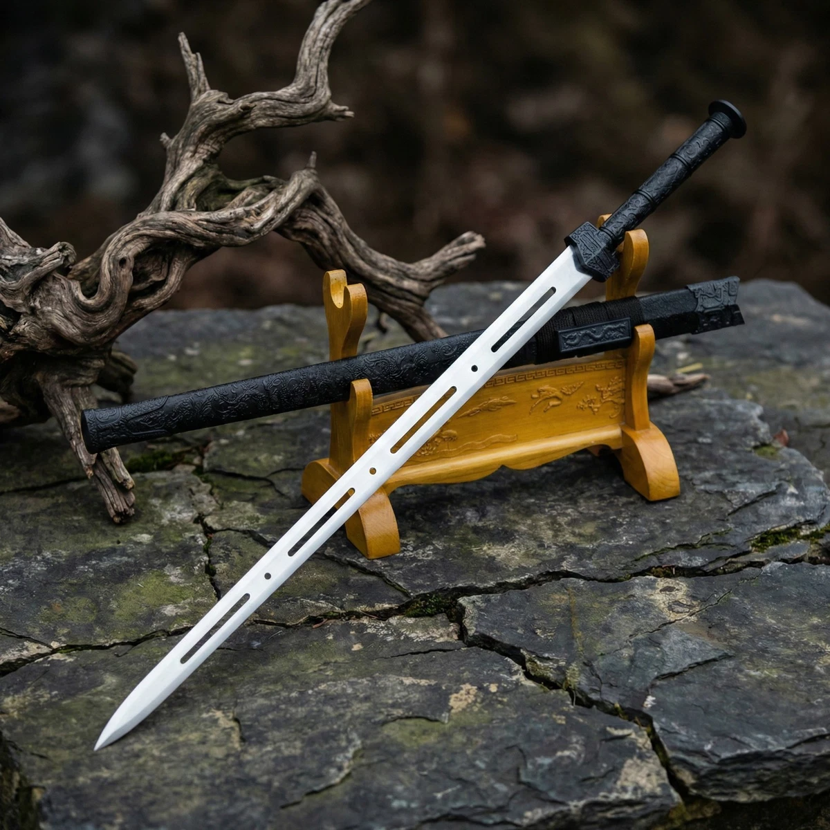 黑色双完整收藏中国刀剑、军刀| eBay