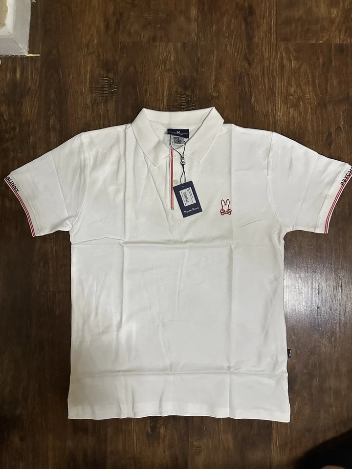 NUEVO Polo Psycho Bunny Para Hombre Tejido Algodón Pima Selecto Talla/Color Foto 3 de 4