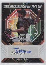 2021 Panini Elite Extra Edition Hidden Gems Black Jose Pena #HG-JP Auto gp1