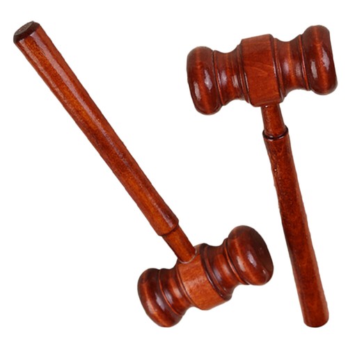 2 Piezas Juez Hammer Juguete Novedad Mazo Abogado Bebé Niño Pequeño Mini Beat - Imagen 5 de 11