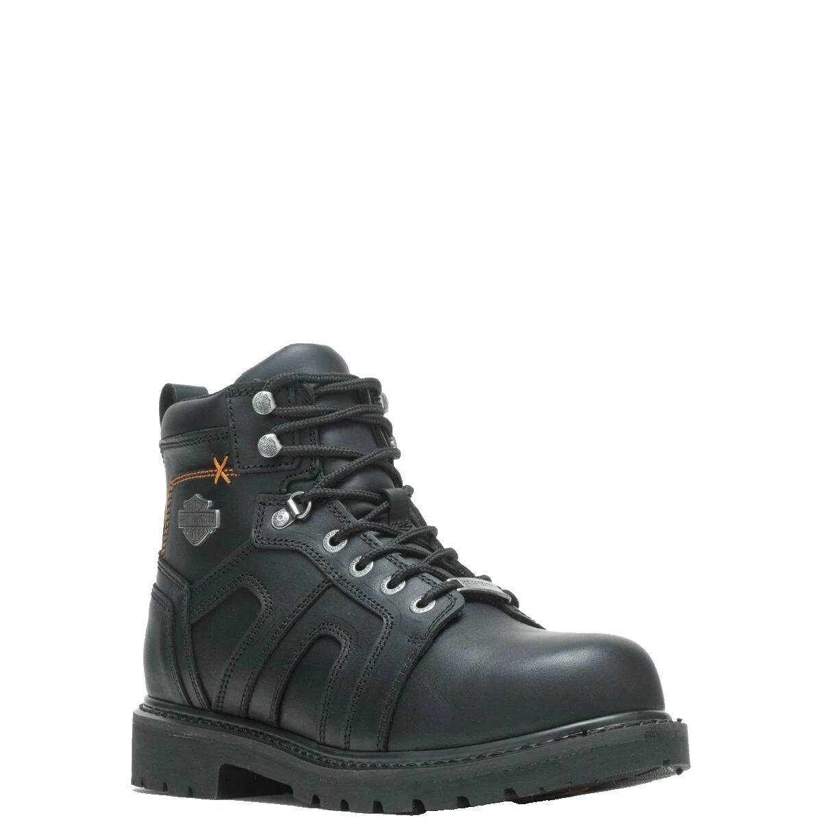 Botas de Motorista con sólido superior de cuero para hombres