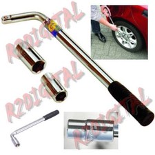 CHIAVE BULLONI RUOTE CROMO VANADIO 17 19 21 23 TELESCOPICA AUTO CAMPER CAMION