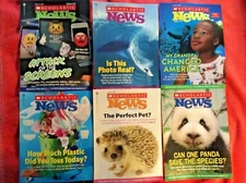 LOT OF 6 SCHOLASTIC NEWS GRADE 5 6 JAN FEB MAR APR 2019 MLK PANDA HEDGEHOG EMOJI