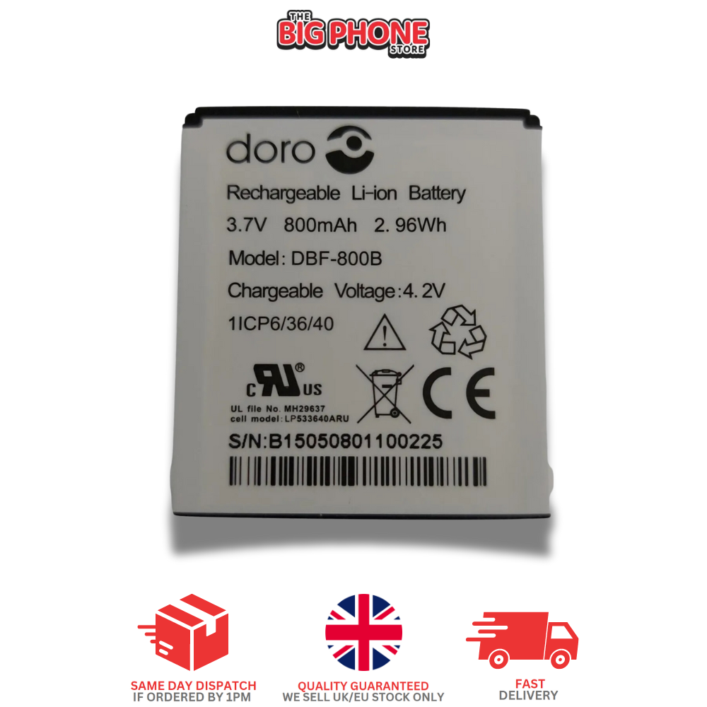 Doro Phone Battery CellePhone Battery Li-Ion For Doro PhoneEasy