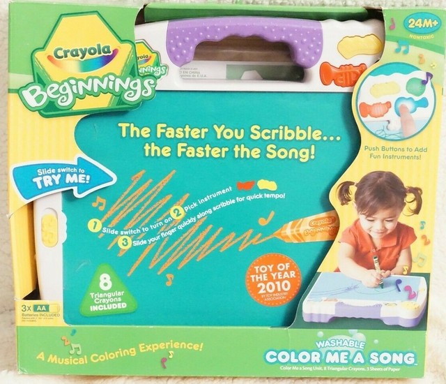 Crayola Beginnings Washable Color Me a Song Musical Drawing 24m for