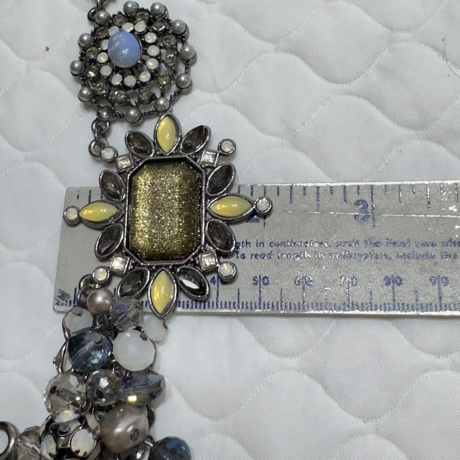 Chico’s Signed Statement Chunky Necklace Glam Jew… - image 10