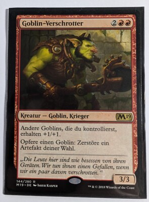 MTG; Goblin-Verschrotter; Goblin Trashmaster; DE; NM; M19; Rare
