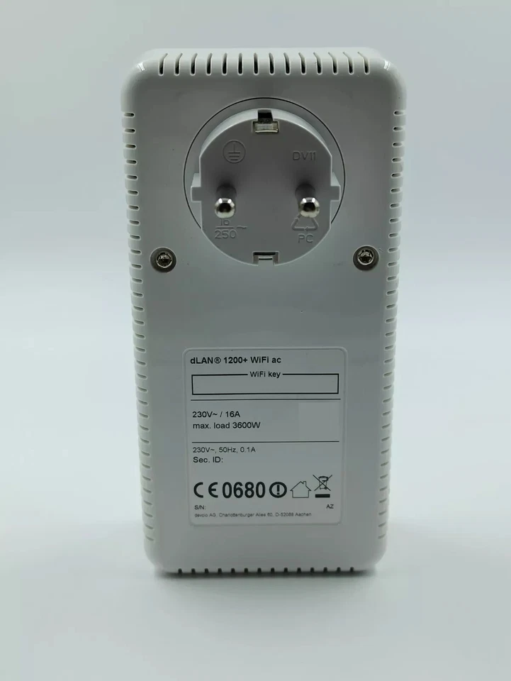 devolo dLAN 1200+ WiFi ac WLAN Powerline 1200Mbps Netzwerk Adapter 2 LAN Ports - Bild 2 von 4