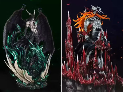 Bleach Anime Figure Set 2pc - Ichigo Kurosaki & Ulquiorra Cifer 33cm PVC Model