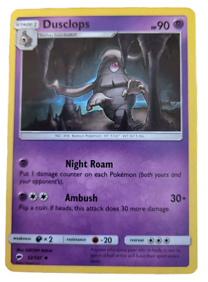 2017 Pokemon Trading Card Burning Shadows Dusclops 52/147 (A3