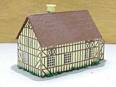 Décor Maquette Jouef La Chaumière Normande Avec Toit en Chaume