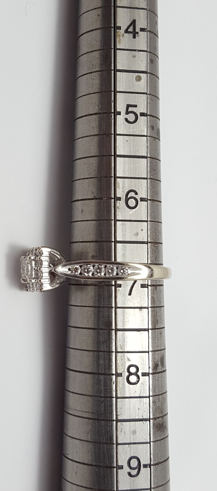 Unique 14K Solid White Gold Wedding Engagement Pr… - image 19