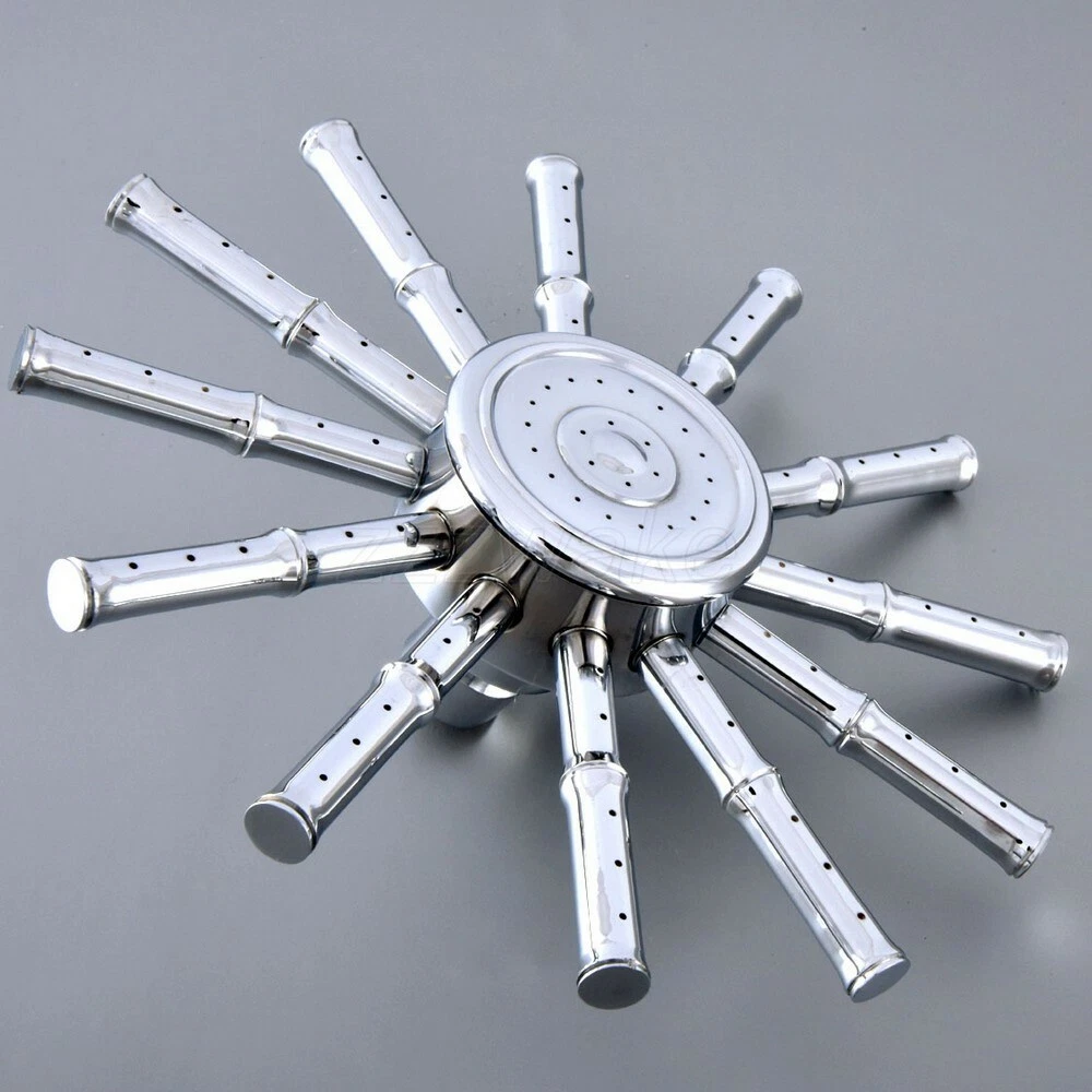 New Modern Polished Chrome Sun Style Bathroom Rainfall Shower Head Zsh230