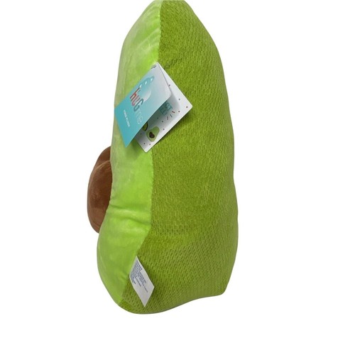 Cojín de almohada suave relleno de felpa de comida de aguacate Hug Me enorme 16" verde corazón feliz - Imagen 3 de 11