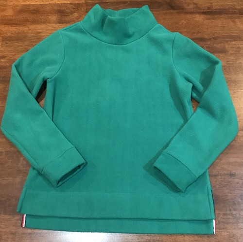 Green Fleece Mock Turtleneck Sweatshirt 