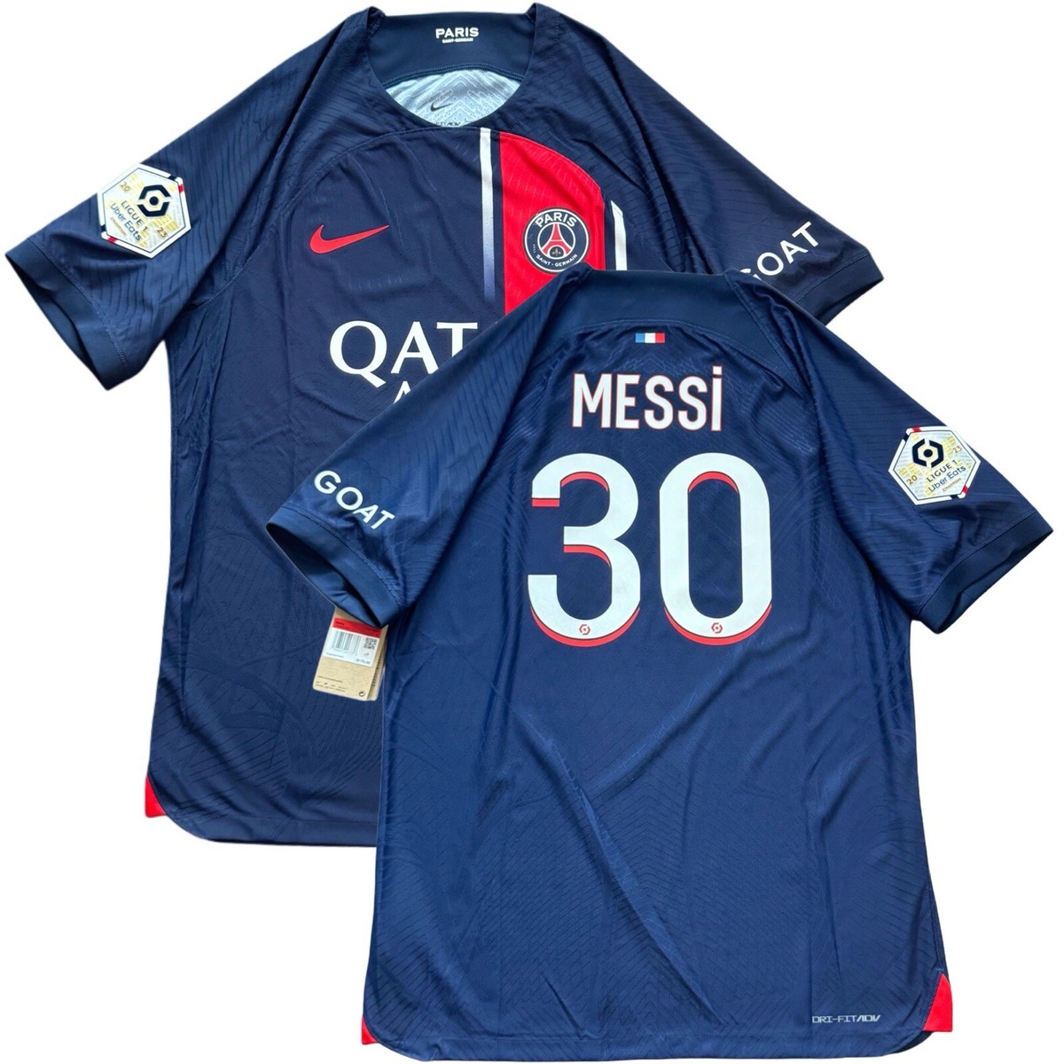2023/24 PSG Authentic Home Jersey #30 Messi Large Nike Player