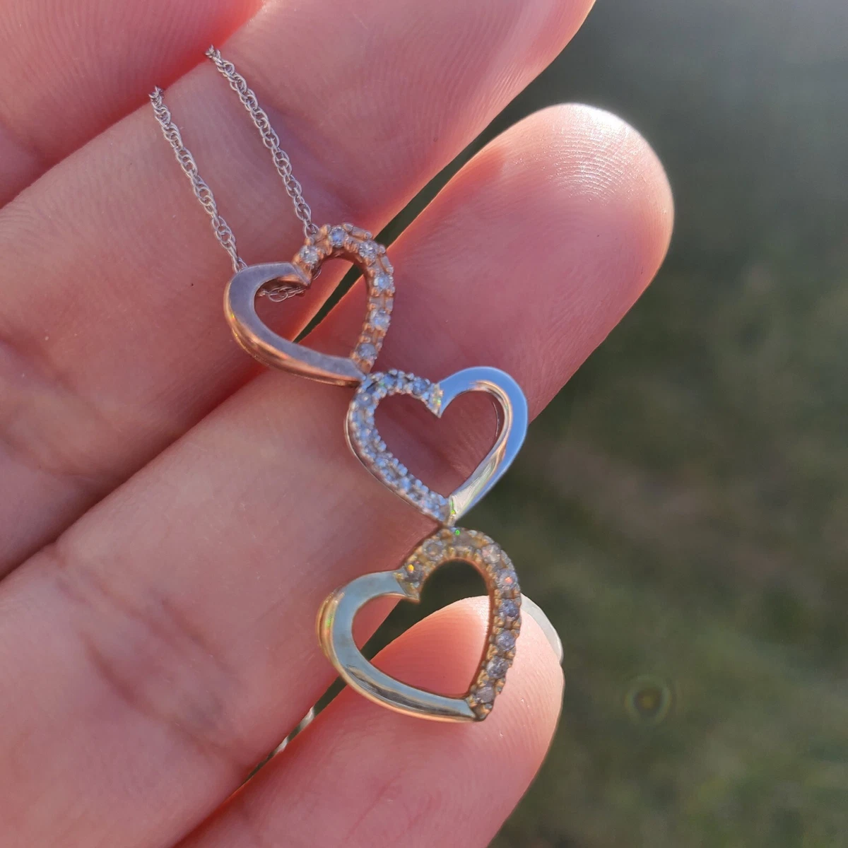Tri color 2024 gold pendant