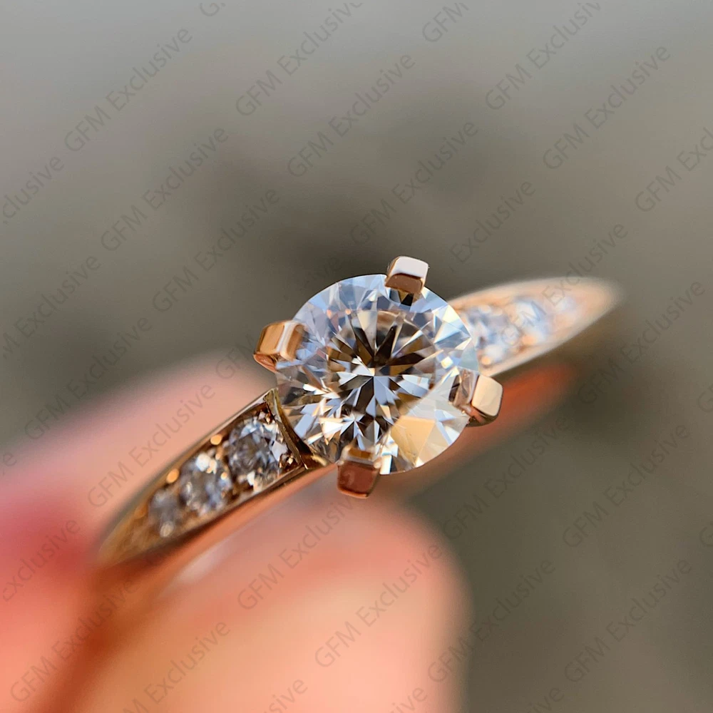 Lab created moissanite engagement rings clearance