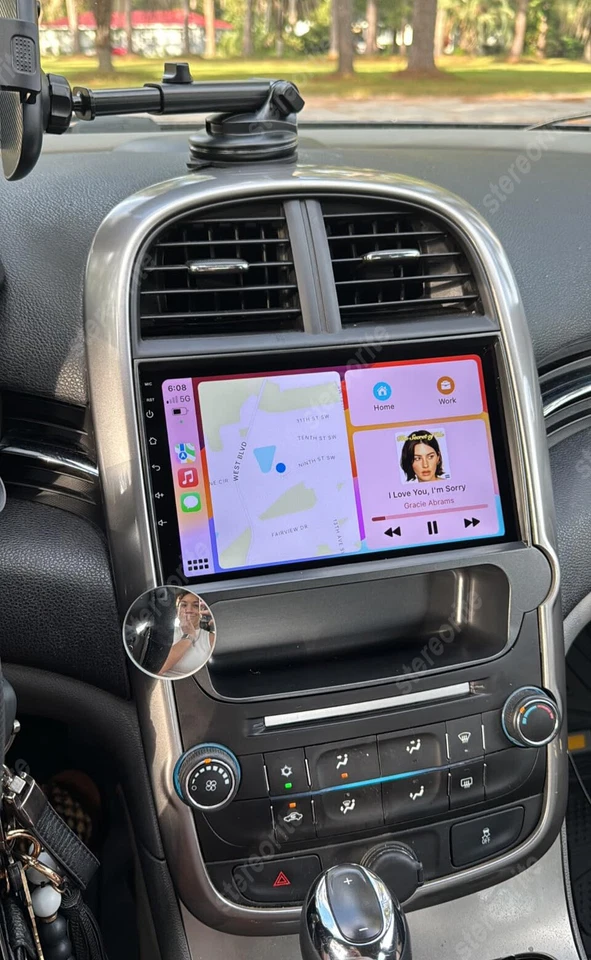 FOR 2011-2015 CHEVROLET MALIBU ANDROID 13 APPLE CARPLAY CAR GPS STEREO RADIO SWC - Image 3 of 4