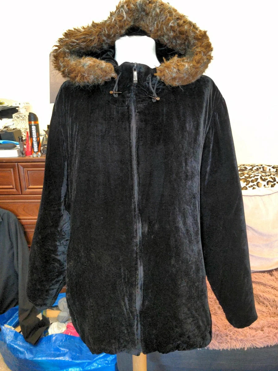 Velvet parka sale