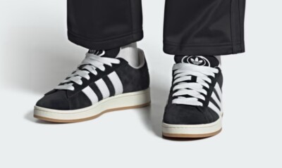 adidas Originals Men's Campus 00S Shoes HQ8708 Black/White