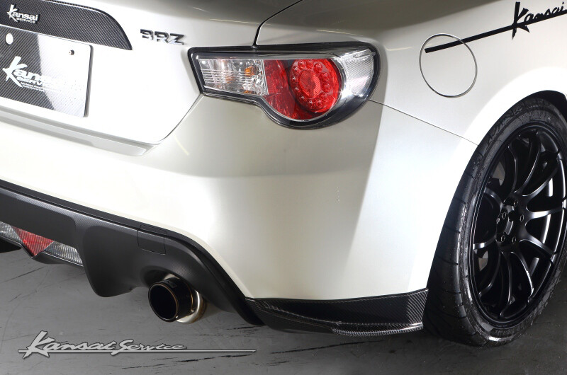 KANSAI SERVICE CARBON REAR SIDE SPOILER FOR 86 ZN6 BRZ ZENKI