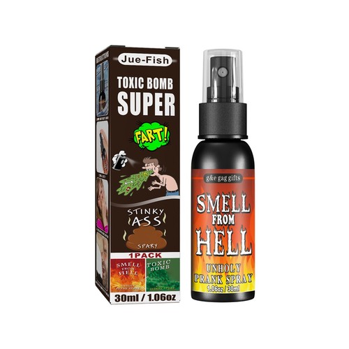 New Novelties Liquid Fart Gag Prank Joke Spray Can Stink Bomb Smelly Stinky Gas - Picture 13 of 14