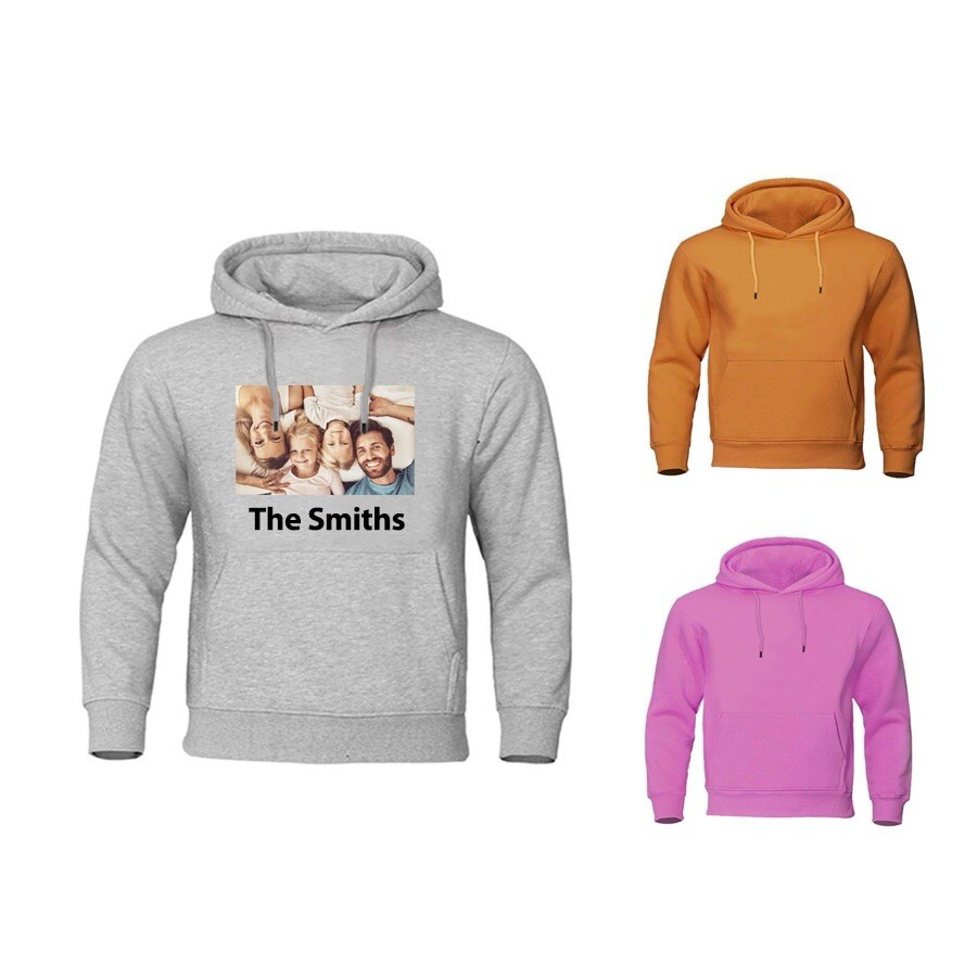 Custom Personalized Printed Polyester Hoodie Add Your Own Custom Photo and Text image 5