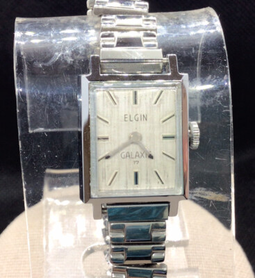 Montre Bracelet Vintage Femme Elgin Galaxie 17 - Mécanique, Occasion à Remonter