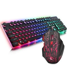 X2 Computer Set Video Game Gaming PC Keyboard Keypad Console LED PI Mouse Bundle