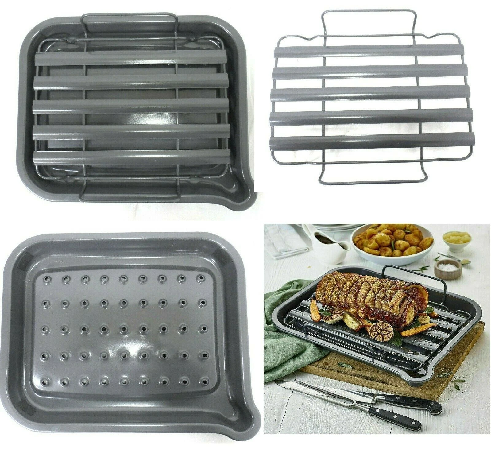 Vulcan Ash-Infused Non-Stick Roasting Pan (PERFECT FOR ANY OCCASION)